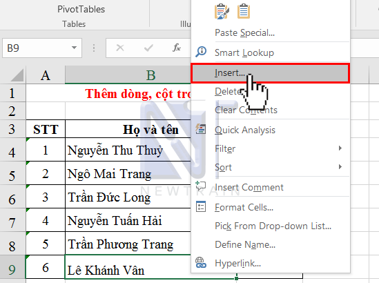 them-hang-trong-excel