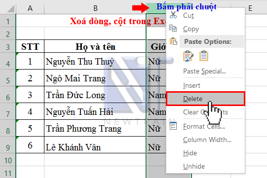 xoa-dong-cot-trong-excel