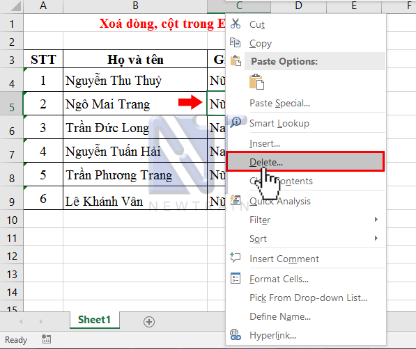 xoa-dong-cot-trong-excel