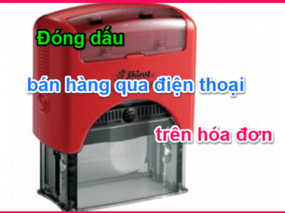 Hướng dẫn viết hoá đơn bán hàng qua điện thoại