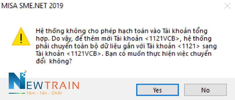 misa cảnh báo chuyển đổi dữ liệu