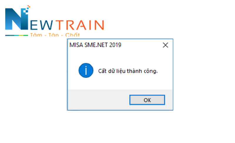 misa cất dữ liệu thành công