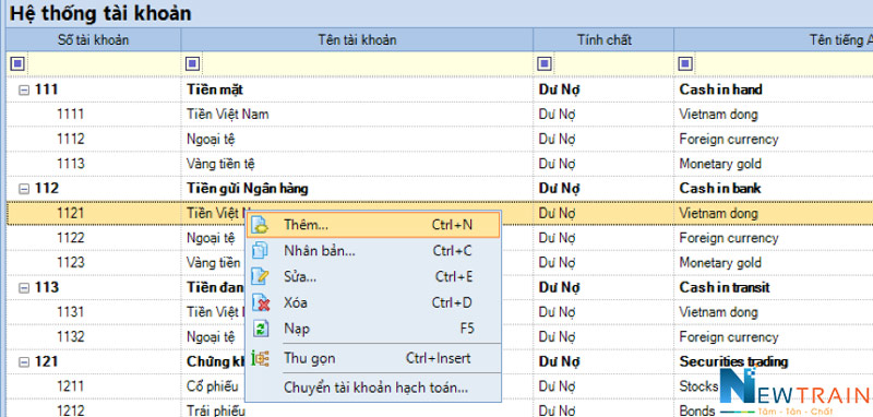 Hệ thống tài khoản MISA