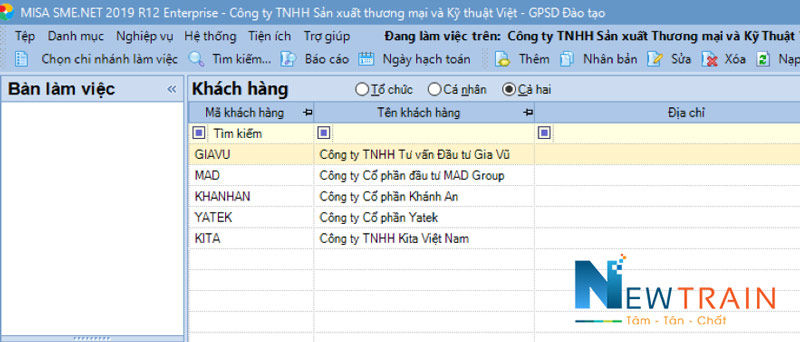 misa nhập mã khách hàng