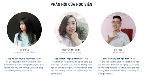 Những phản hồi tốt của học viên khi lựa chọn trung tâm Đào tạo kế toán NewTrain